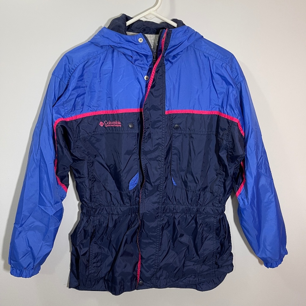 Columbia Youth 14/16 Jersey lined Elastic Waist Zip and Snap Front Coat‎